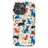 Custom Initials Tabby Cat Lovers iPhone Case